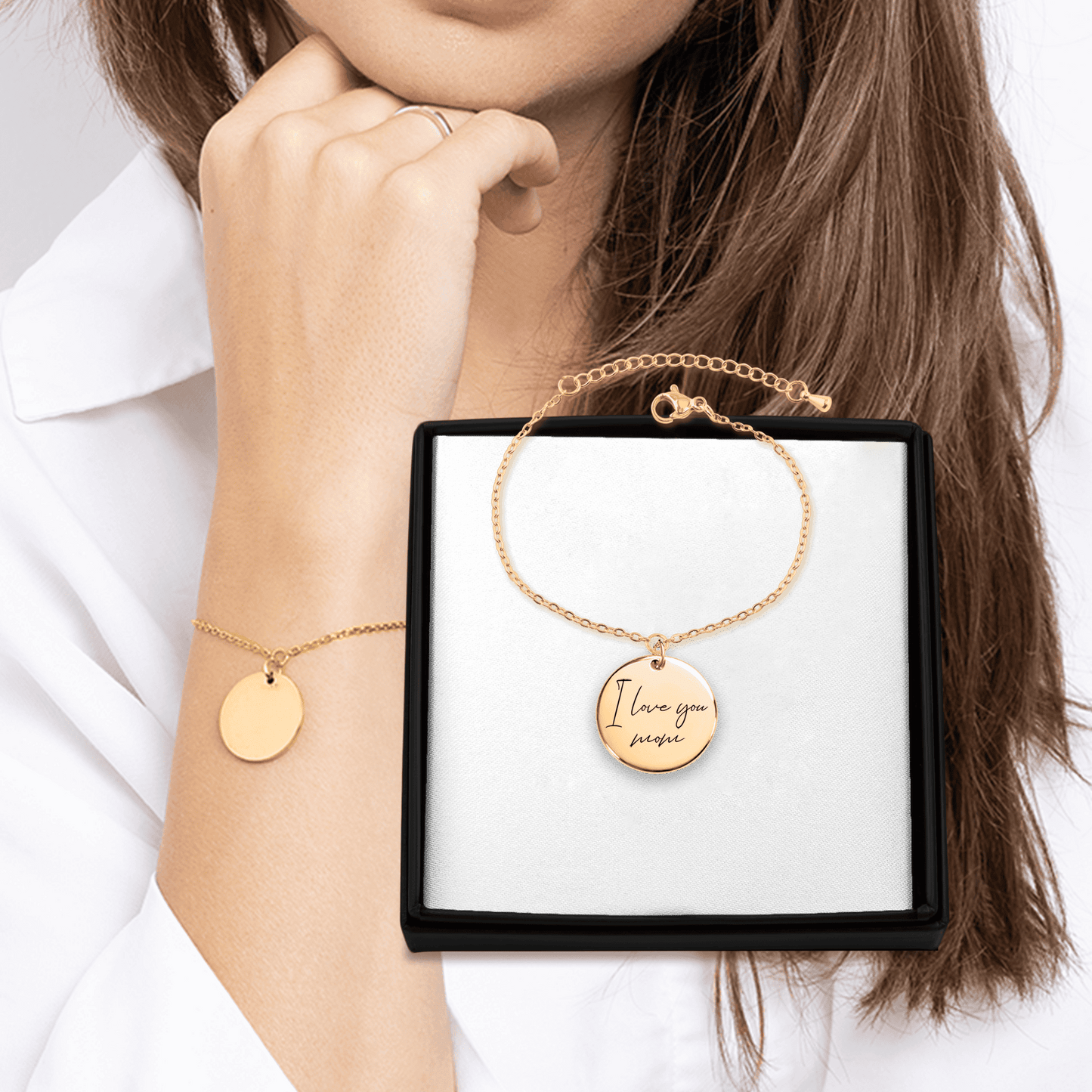 Bracelet gravé personnalisé - Gold / Rose / Argent